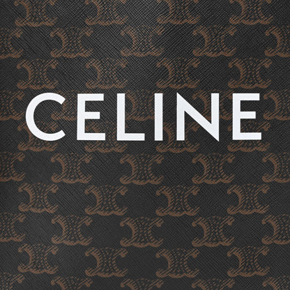 Celine Triomphe Canvas Calfskin Mini Vertical Cabas Tan 9 of 11