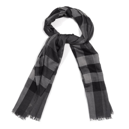 Burberry House Check Lightweight Scarf Grey 1 of 4