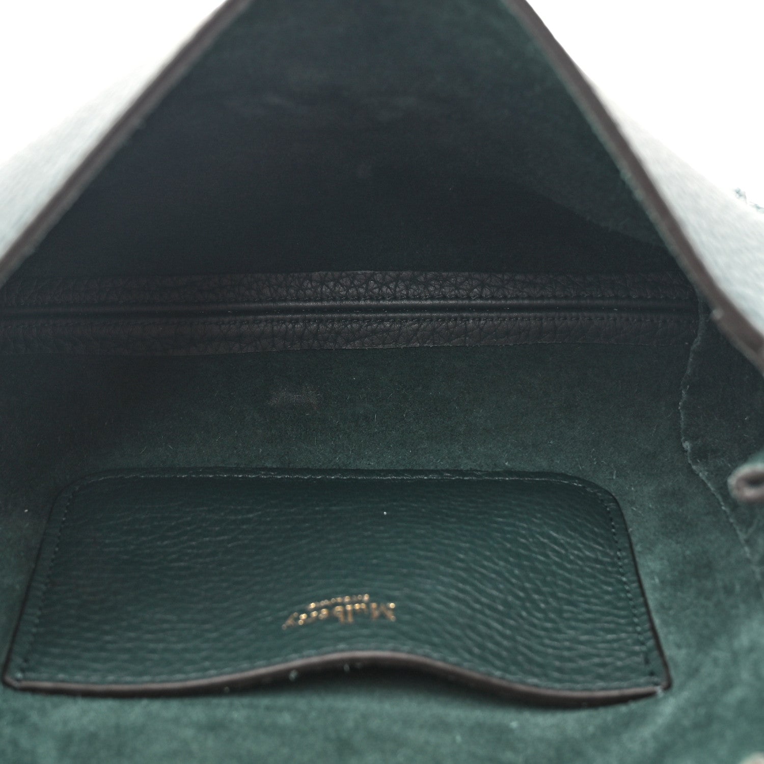 Mulberry Heavy Grain Calfskin Small Lily Flap Mulberry Green 4 of 11