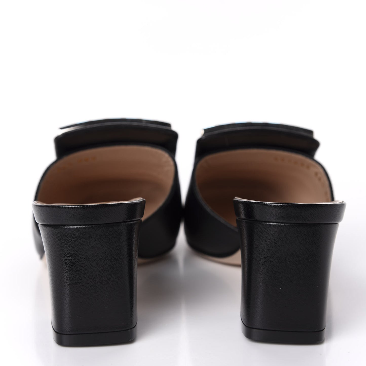 Malaga Kid Crystal Square G Madelyn Mules 36.5 Black
