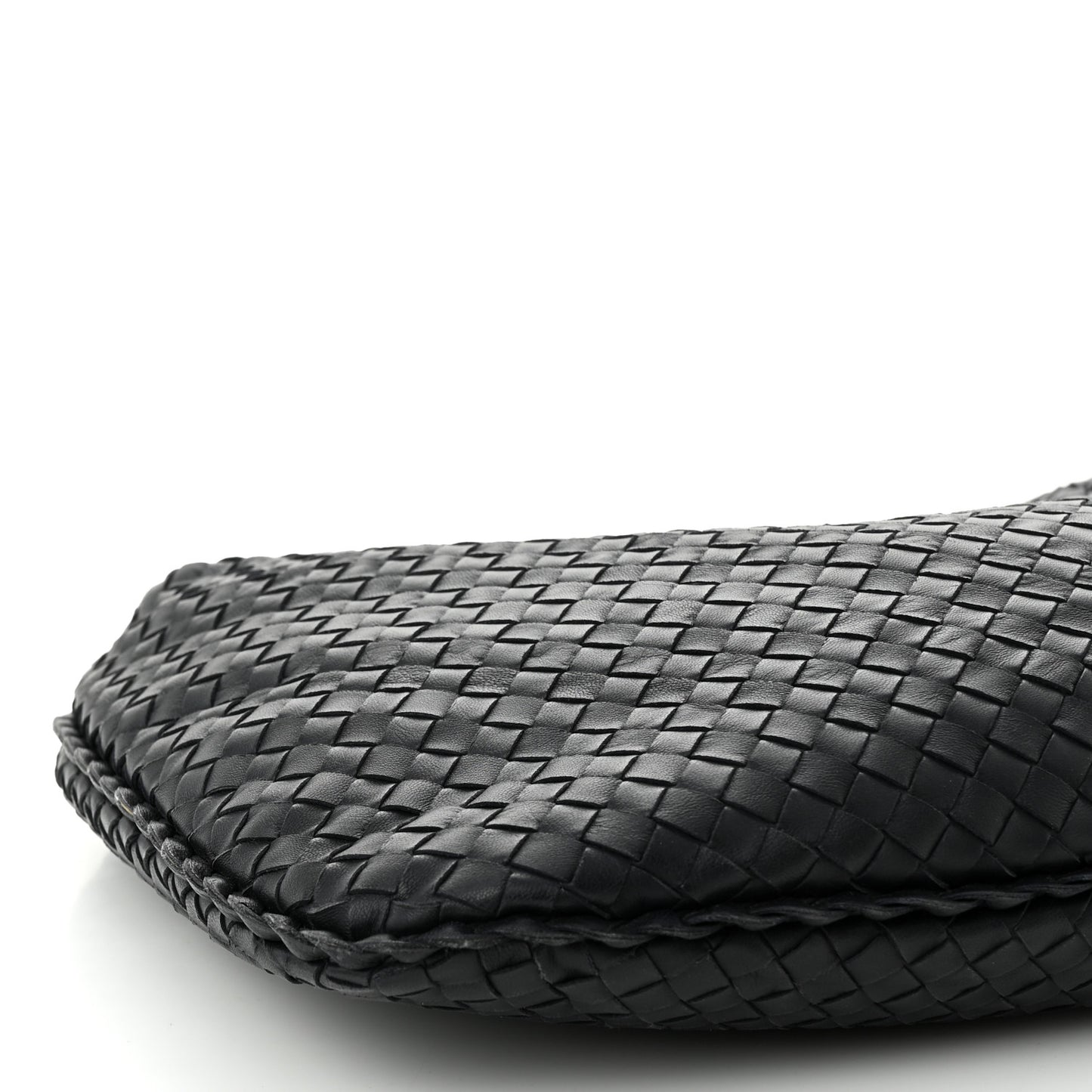 Nappa Intrecciato Veneta Hobo Black