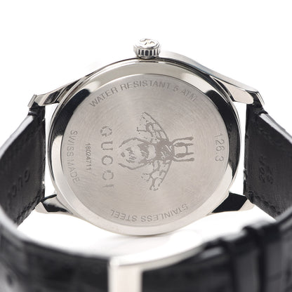 Gucci Stainless Steel Alligator 40mm G-Timeless Moonphase Star Planet Quartz Watch Black 4 of 5