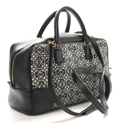 Loewe Jacquard Anagram Calfskin Amazona 28 Black Navy 3 of 10