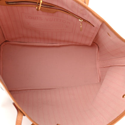 Louis Vuitton Damier Azur Neo Neverfull MM Rose Ballerine 6 of 12
