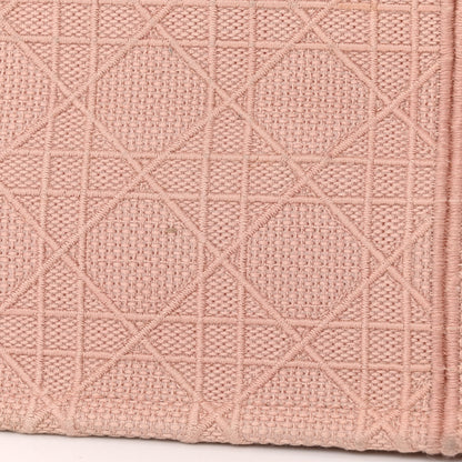 Christian Dior Canvas Embroidered Cannage Medium Book Tote Bois de Rose 13 of 13