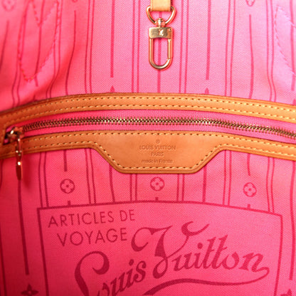 Louis Vuitton Monogram Roses Neverfull MM 6 of 9