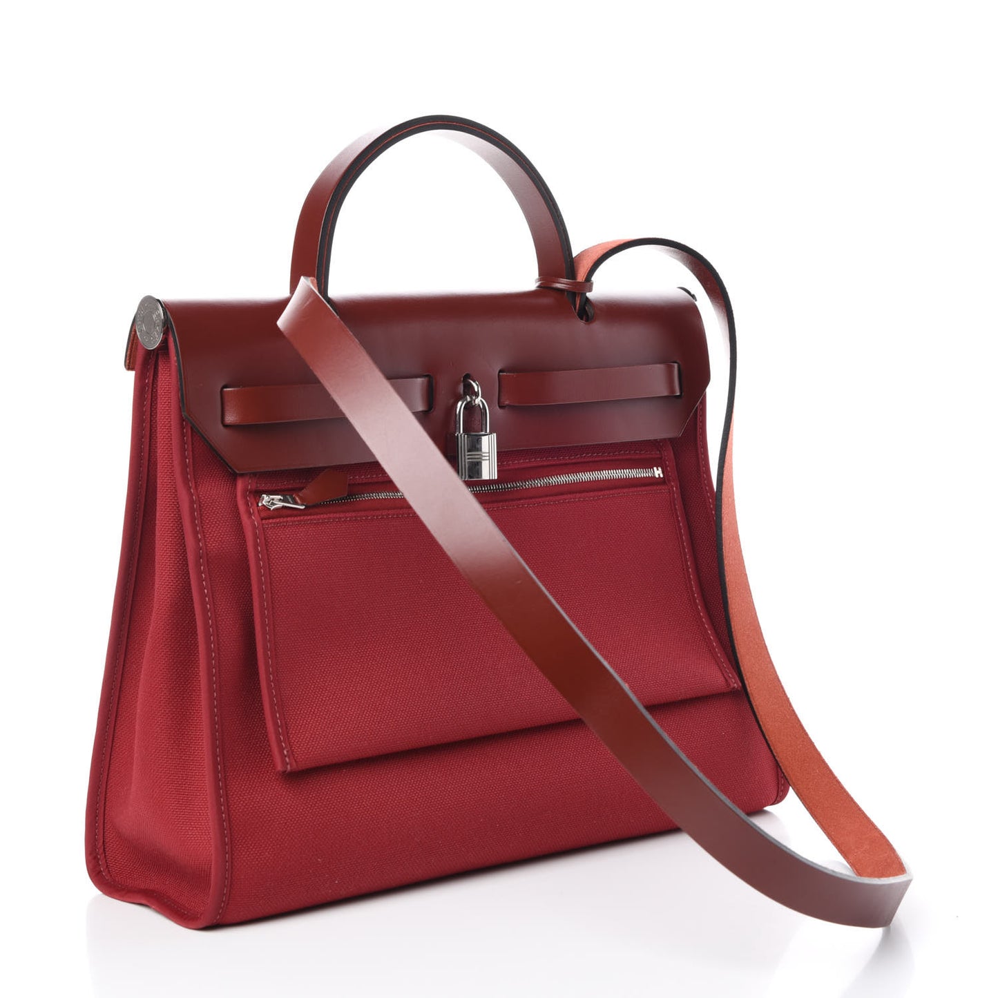 Vache Hunter Toile Herbag Zip 31 PM Rouge Grenat Rouge H