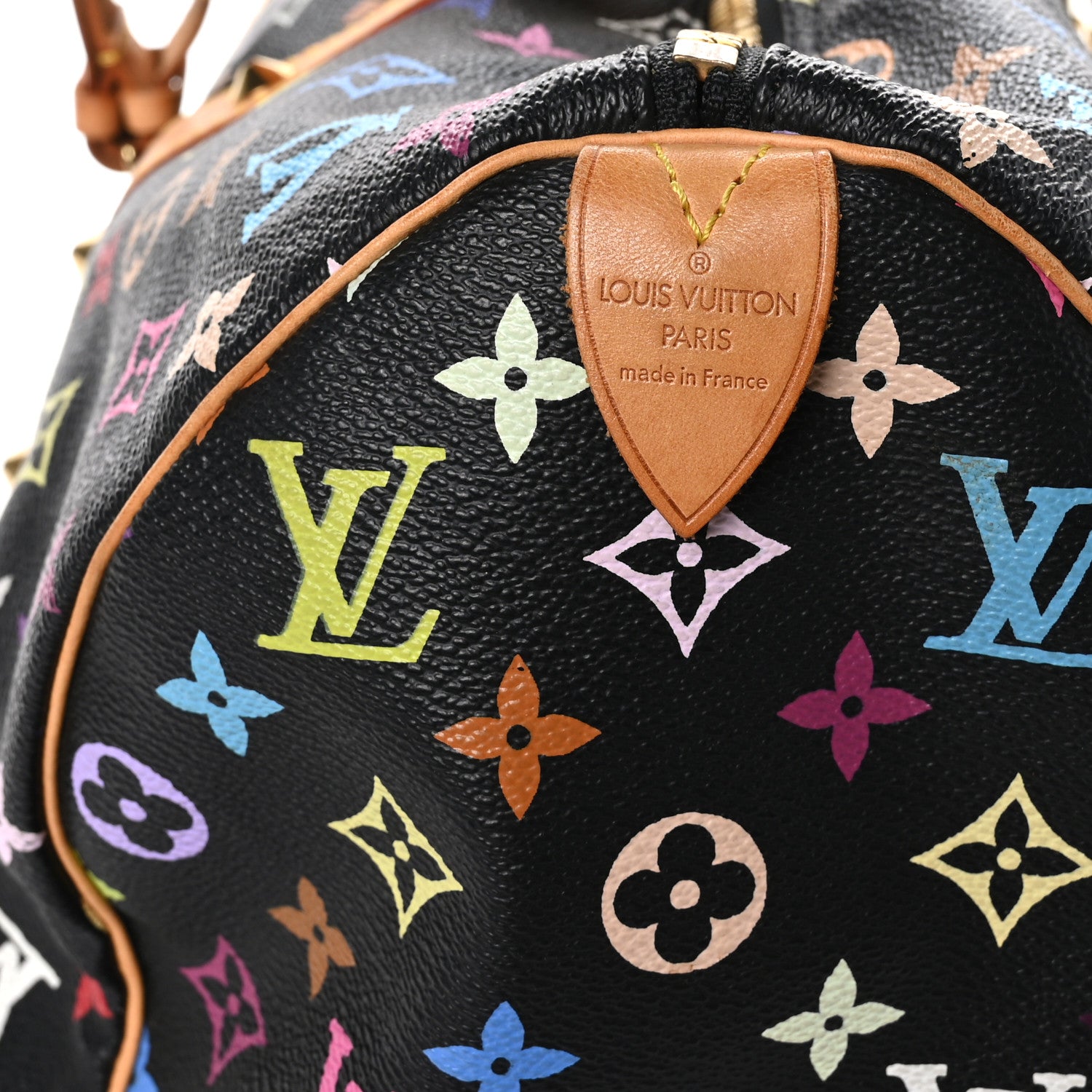 Louis Vuitton Monogram Multicolor Keepall 45 Black 6 of 13