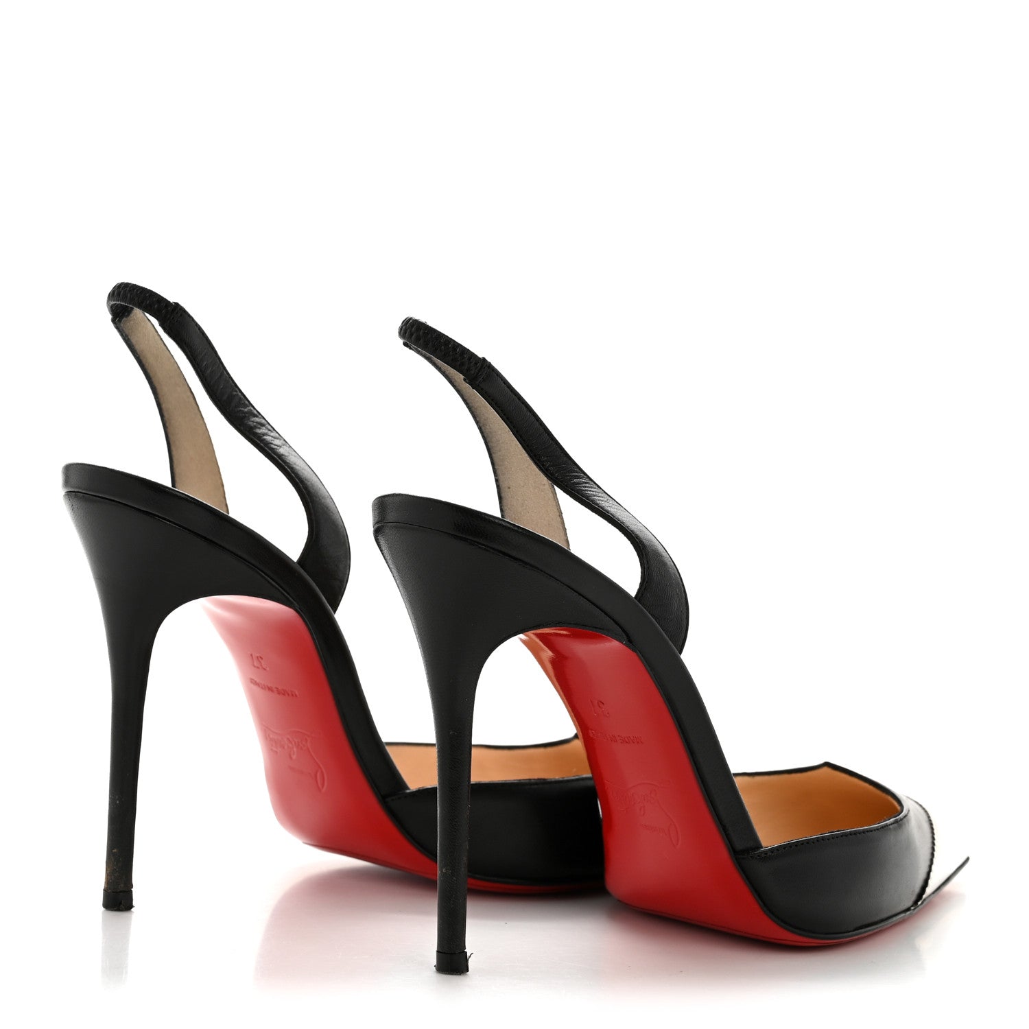 Christian Louboutin Calfskin Calamijane 100 Pumps 37 Black 5 of 11