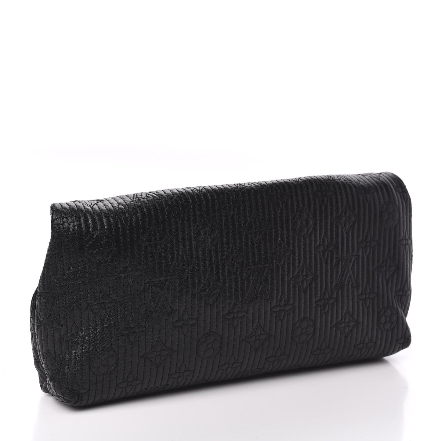 Calfskin Quilted Monogram Altair Clutch Black