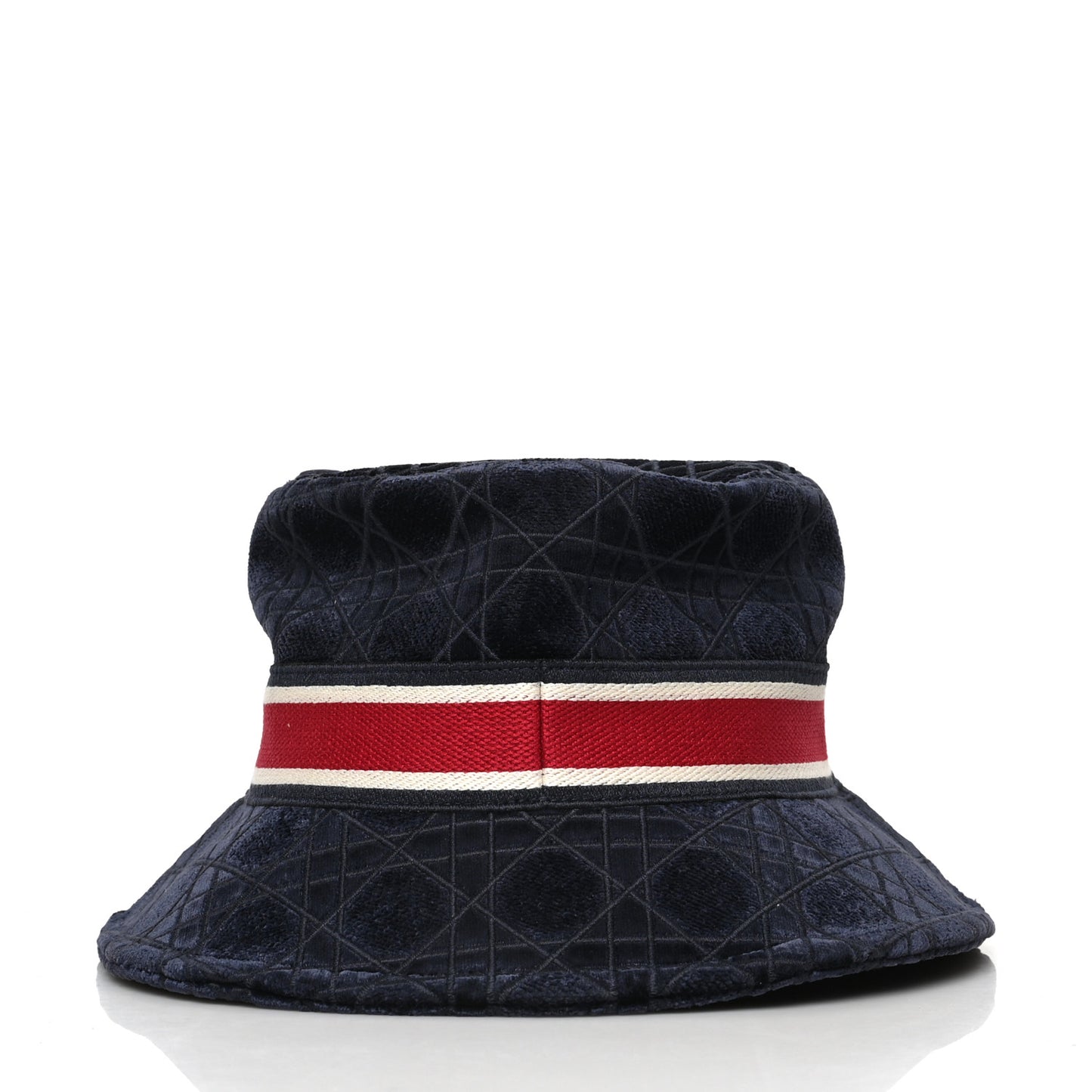Velvet Cannage Bob Bucket Hat 57 Blue