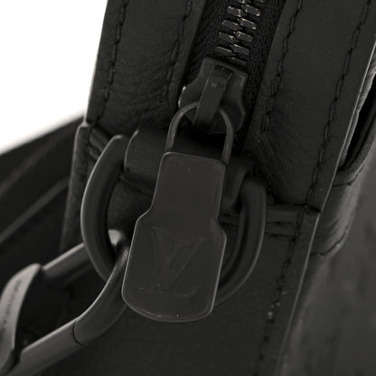 Louis Vuitton Calfskin Monogram Shadow Trio Messenger Black 13 of 14