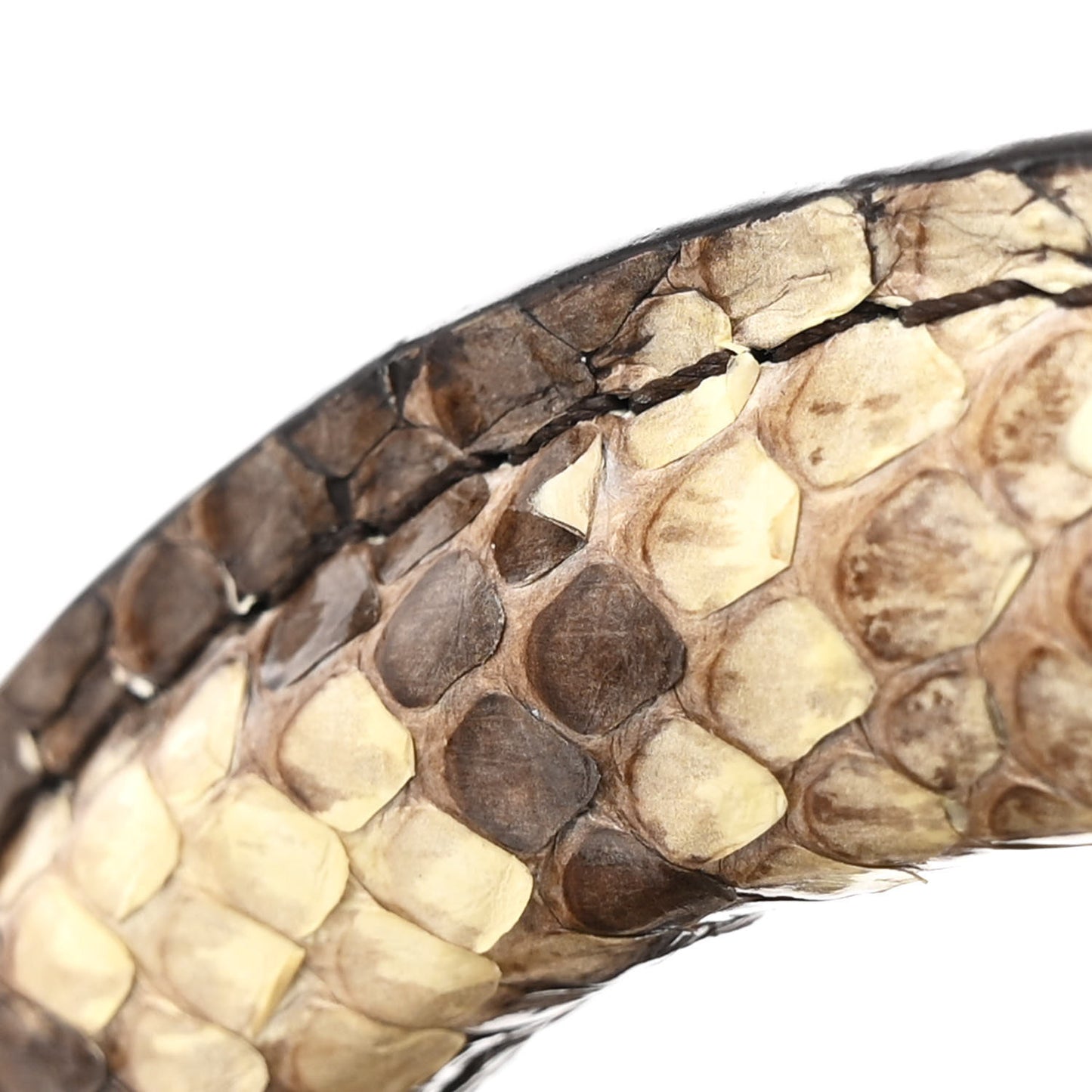 Taurillon Snakeskin Mini Capucines Black