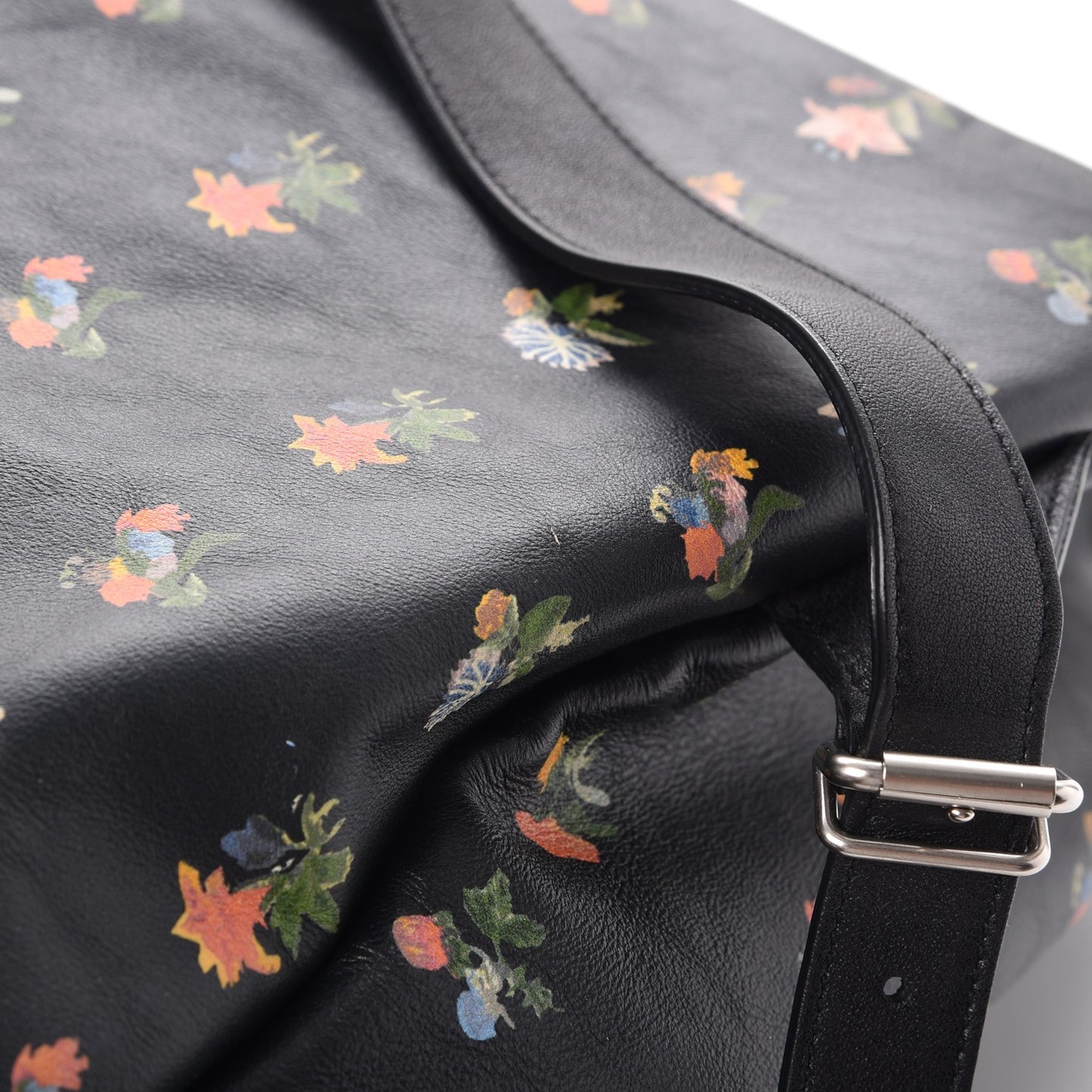 Calfskin Prairie Flower Printed Festival Backpack Multicolor