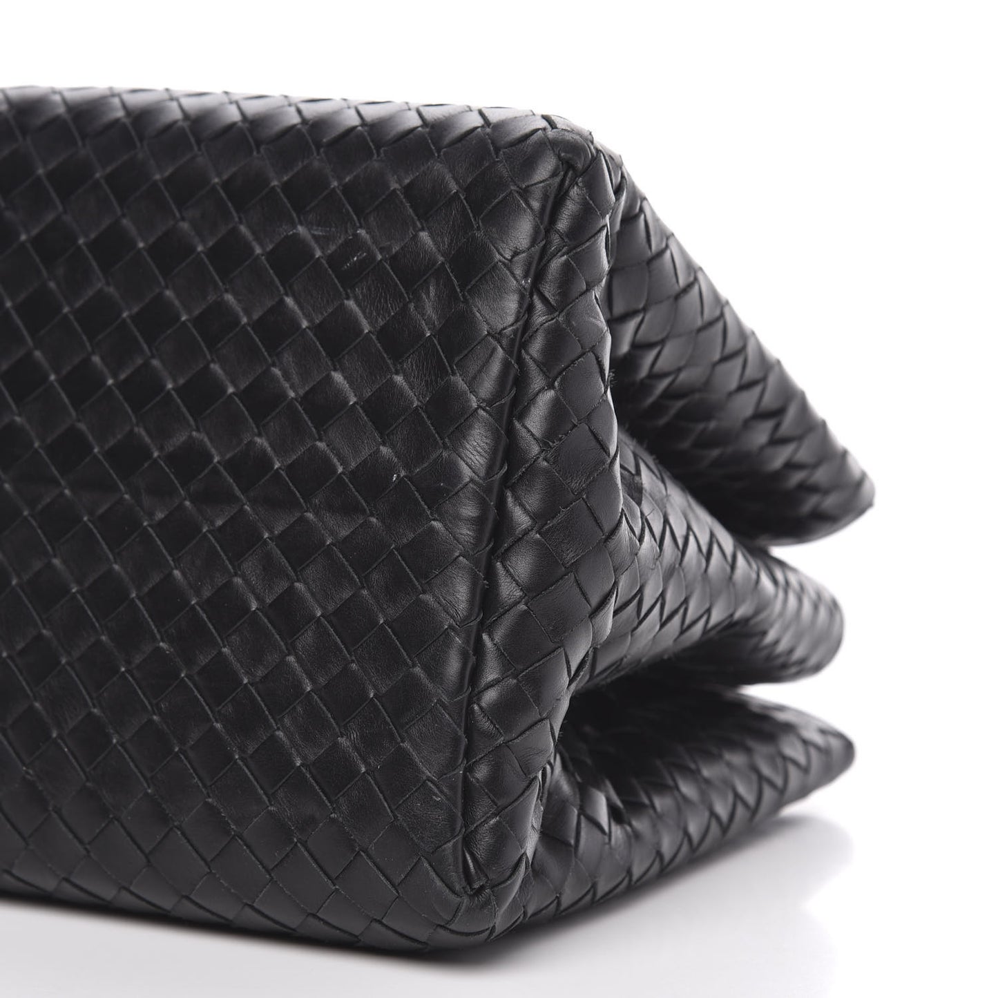 Light Calf Intrecciato Small Roma Black