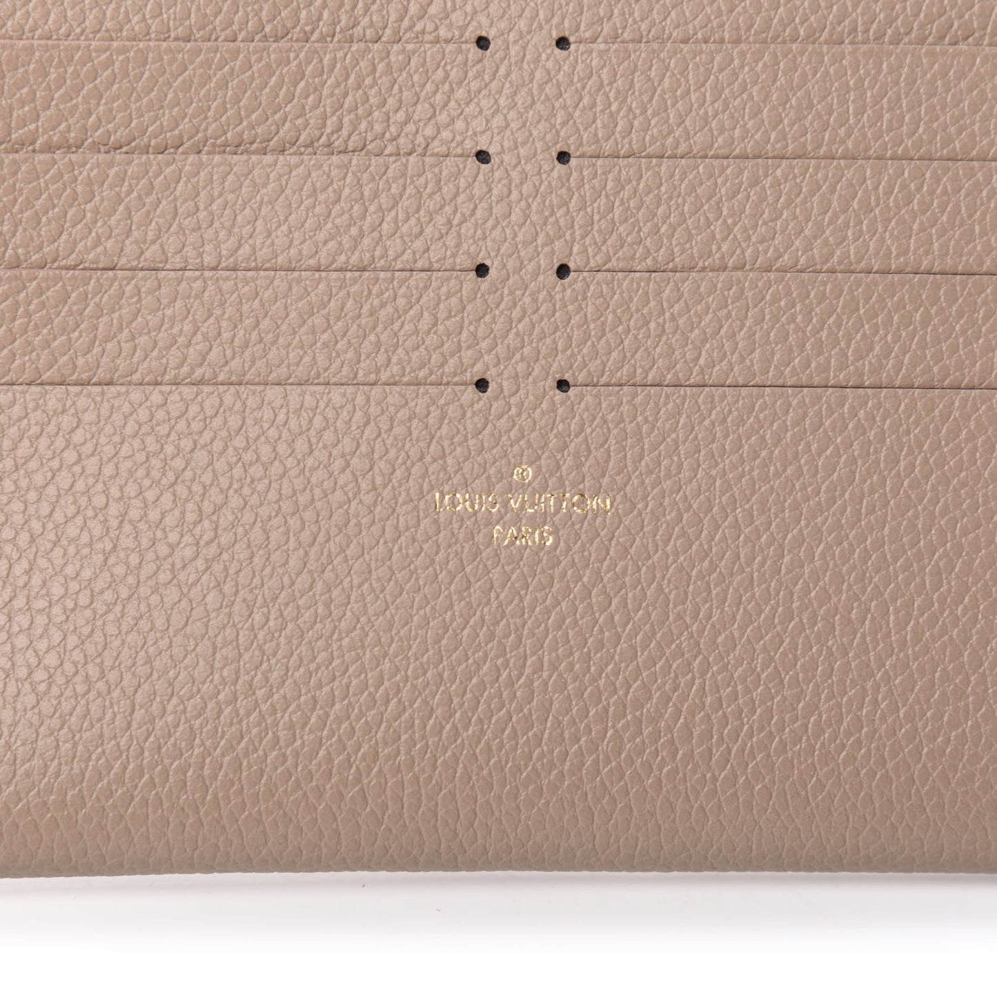 Calfskin Felicie Chain Wallet Card Holder Insert Tourterelle
