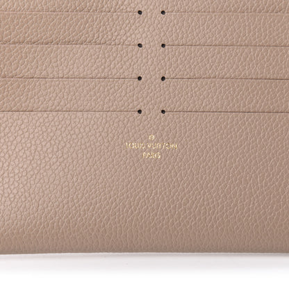 Louis Vuitton Calfskin Felicie Chain Wallet Card Holder Insert Tourterelle 6 of 6