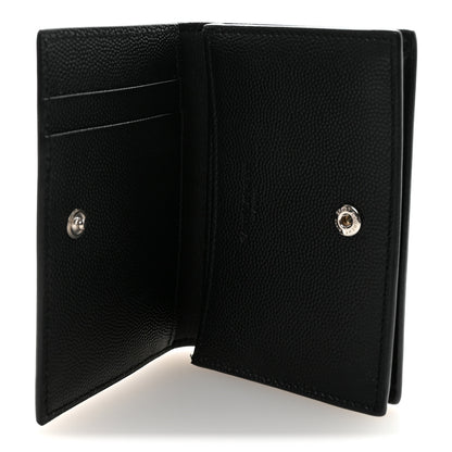 Saint Laurent Grain De Poudre Business Card Case Black 5 of 8
