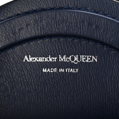Alexander McQueen Calfskin Mini Curve Bucket Bag Navy Ivory Purple 6 of 11