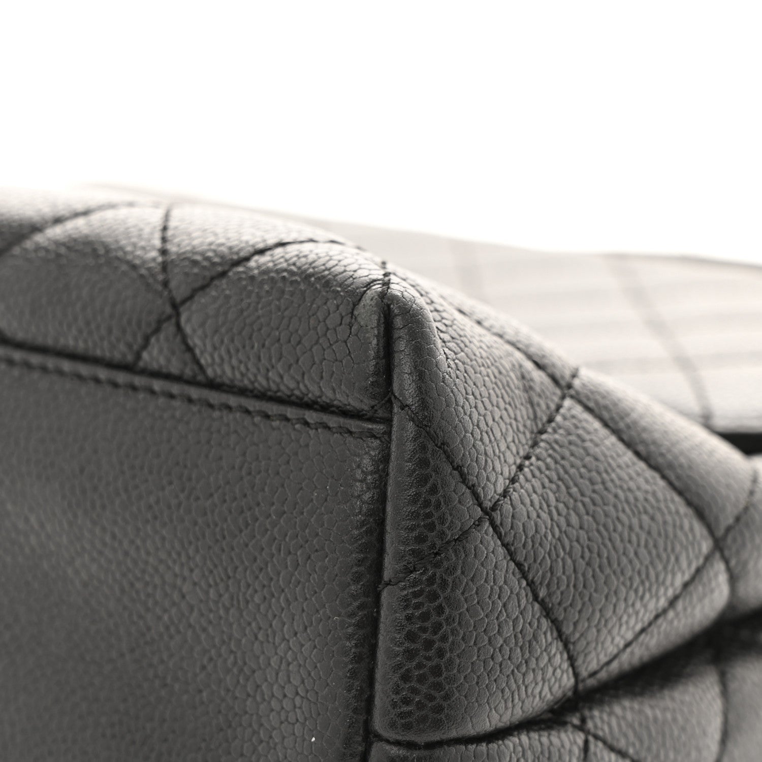 Chanel Caviar Quilted Jumbo Kelly Flap Black 13 of 15