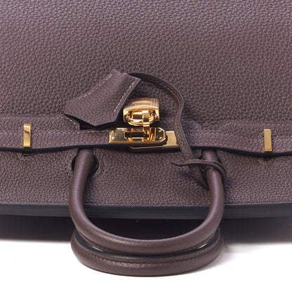 Hermes Togo Birkin 25 Chocolate 9 of 33