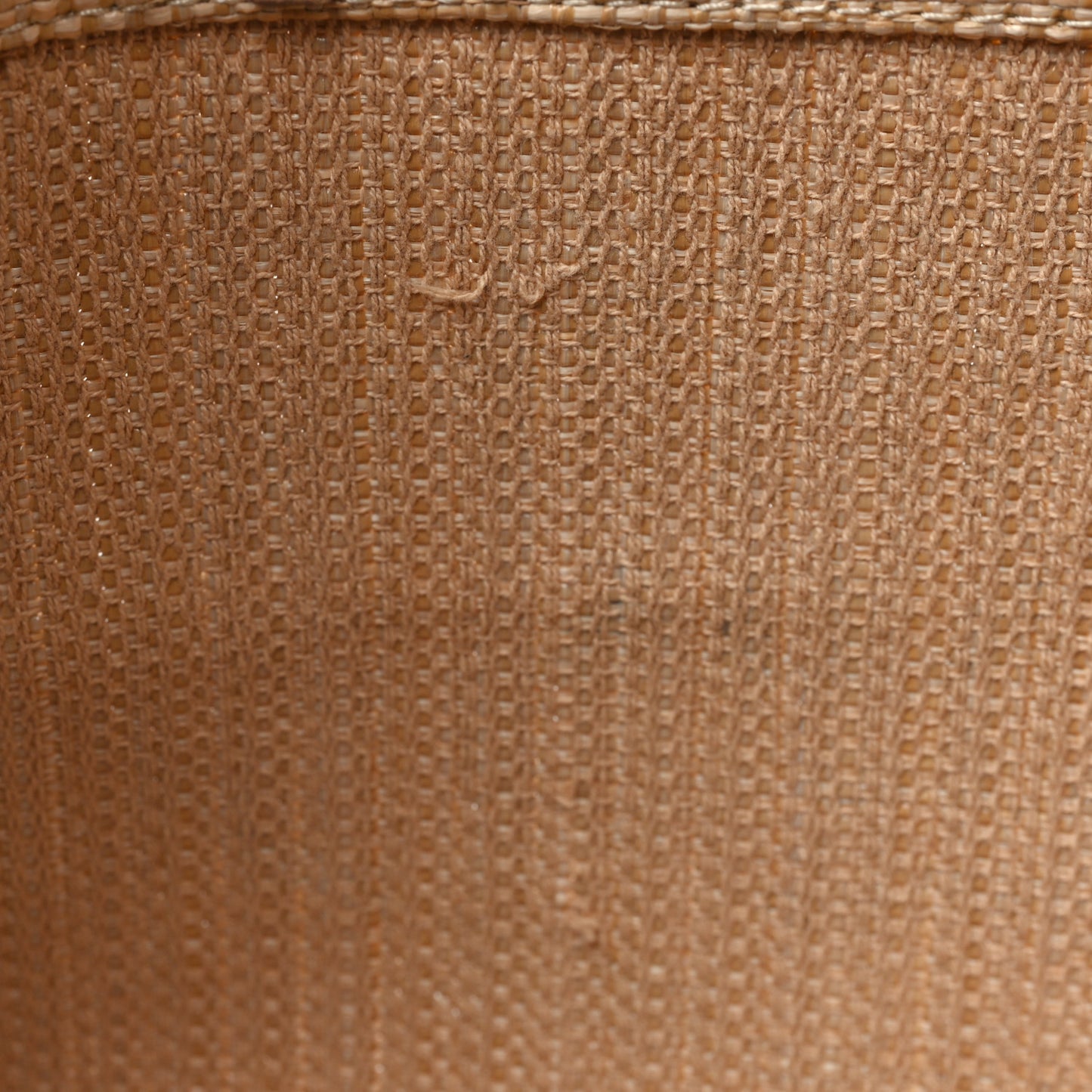 Raffia Logo Tote Naturale