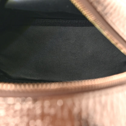 MCM Metallic Visetos Mini Side Stud Stark Backpack Champagne Gold 5 of 9