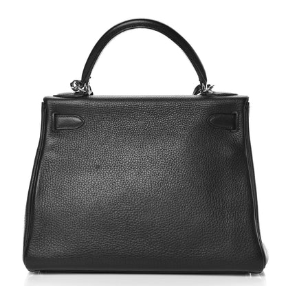 Hermes Taurillon Clemence Kelly Retourne 28 Black 37 of 45