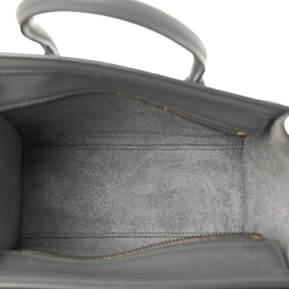 Celine Baby Drummed Calfskin Nano Luggage Kohl 5 of 10