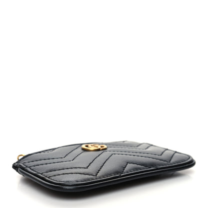 Gucci Calfskin Matelasse GG Marmont Key Case Black 4 of 9