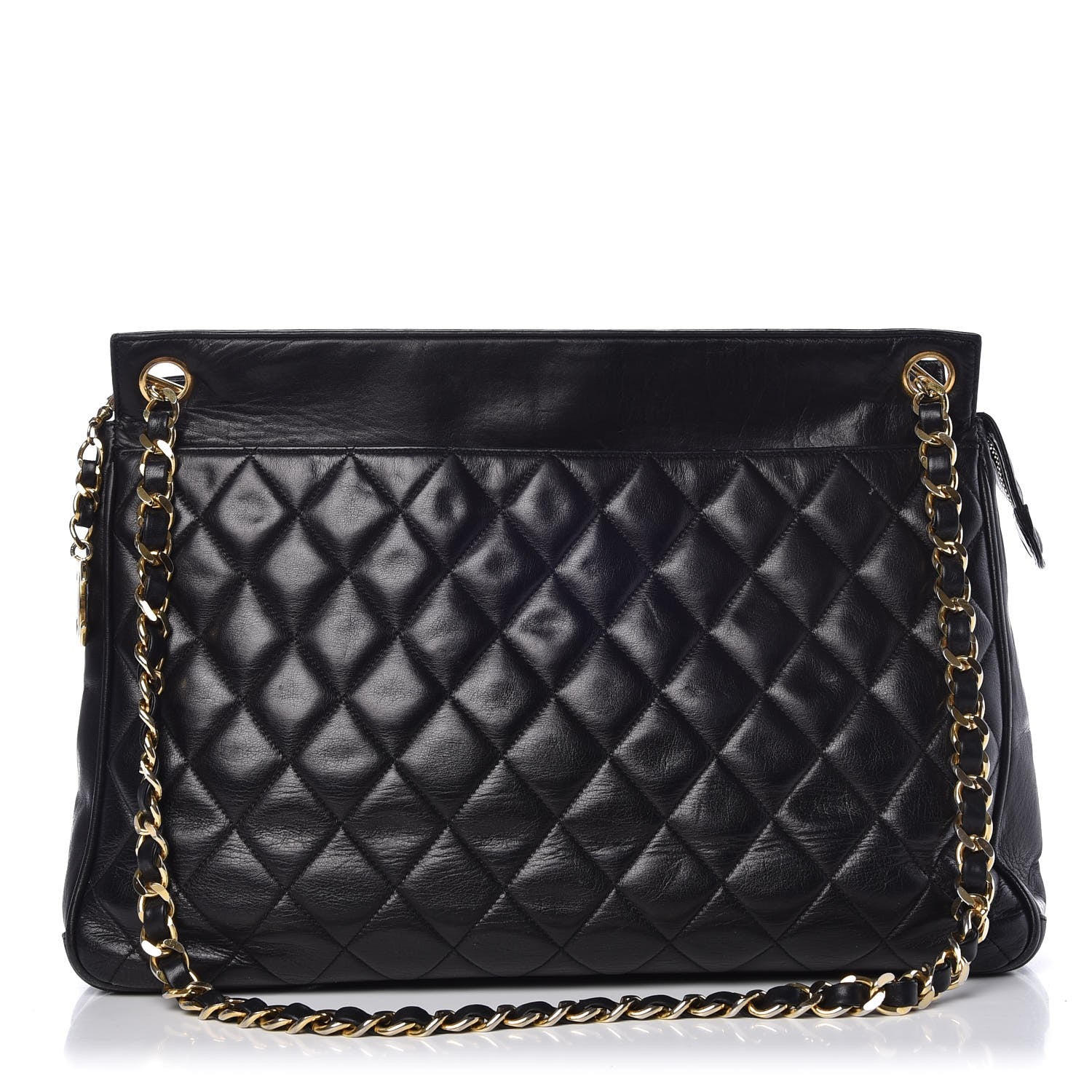 Chanel Lambskin Quilted Shoulder Bag Black 1 of 8