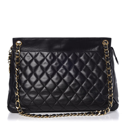 Chanel Lambskin Quilted Shoulder Bag Black 1 of 8