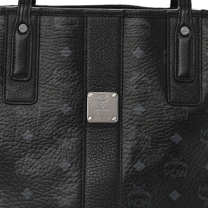 MCM Visetos Large Liz Reversible Shopper Tote Black 7 of 18