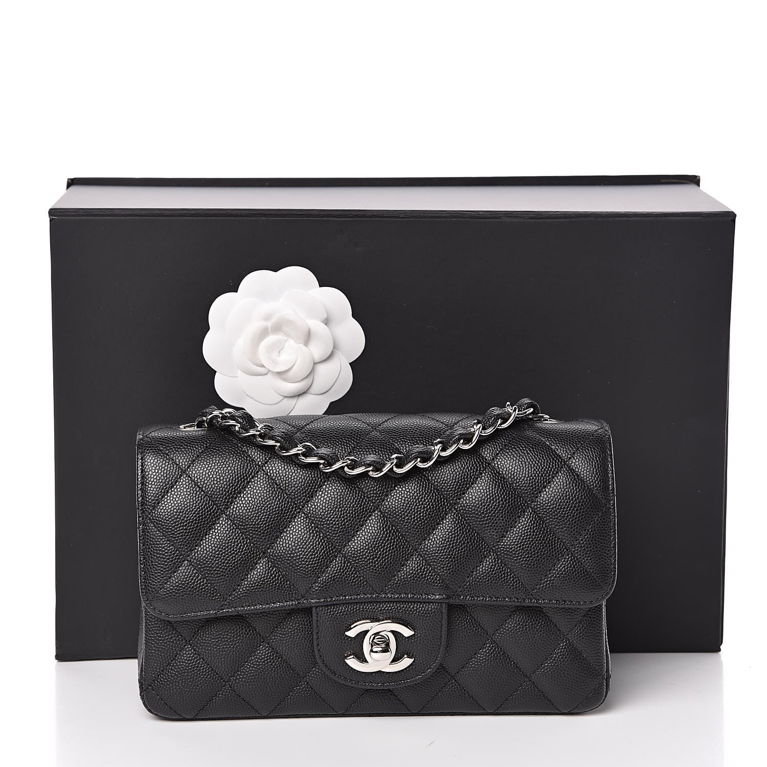 Chanel Caviar Quilted Mini Rectangular Flap Black 11 of 11