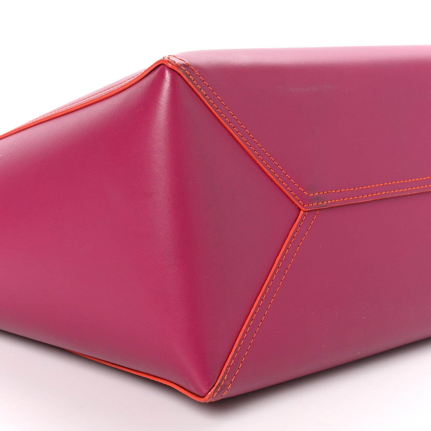 Loewe Smooth Calfskin Perforated Leo Bag Fuchsia 8 of 13