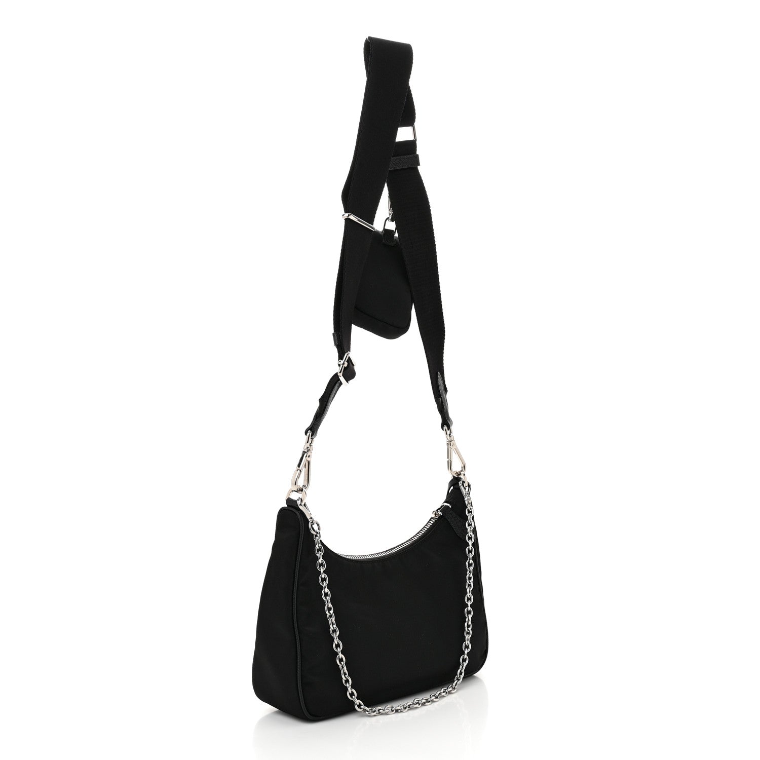 Prada Nylon Re-Edition 2005 Shoulder Bag Black 3 of 11