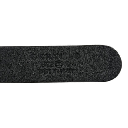 Chanel Lambskin Resin CC Heart Chain Belt 85 34 Black 3 of 5