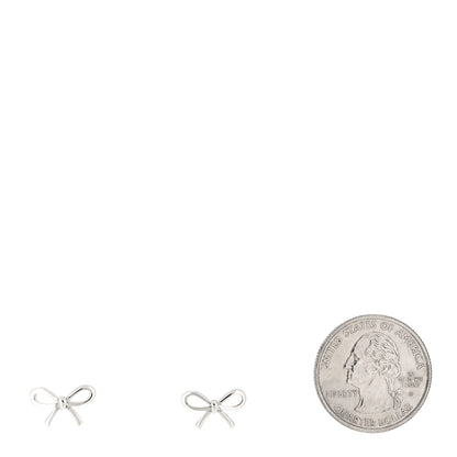 Tiffany Sterling Silver Bow Earrings 2 of 4