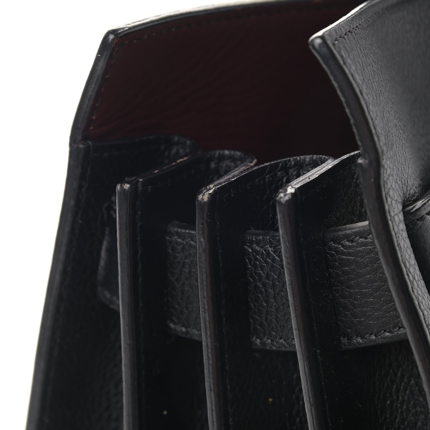 Saint Laurent Calfskin Small Sac De Jour Black Fuchsia 8 of 8