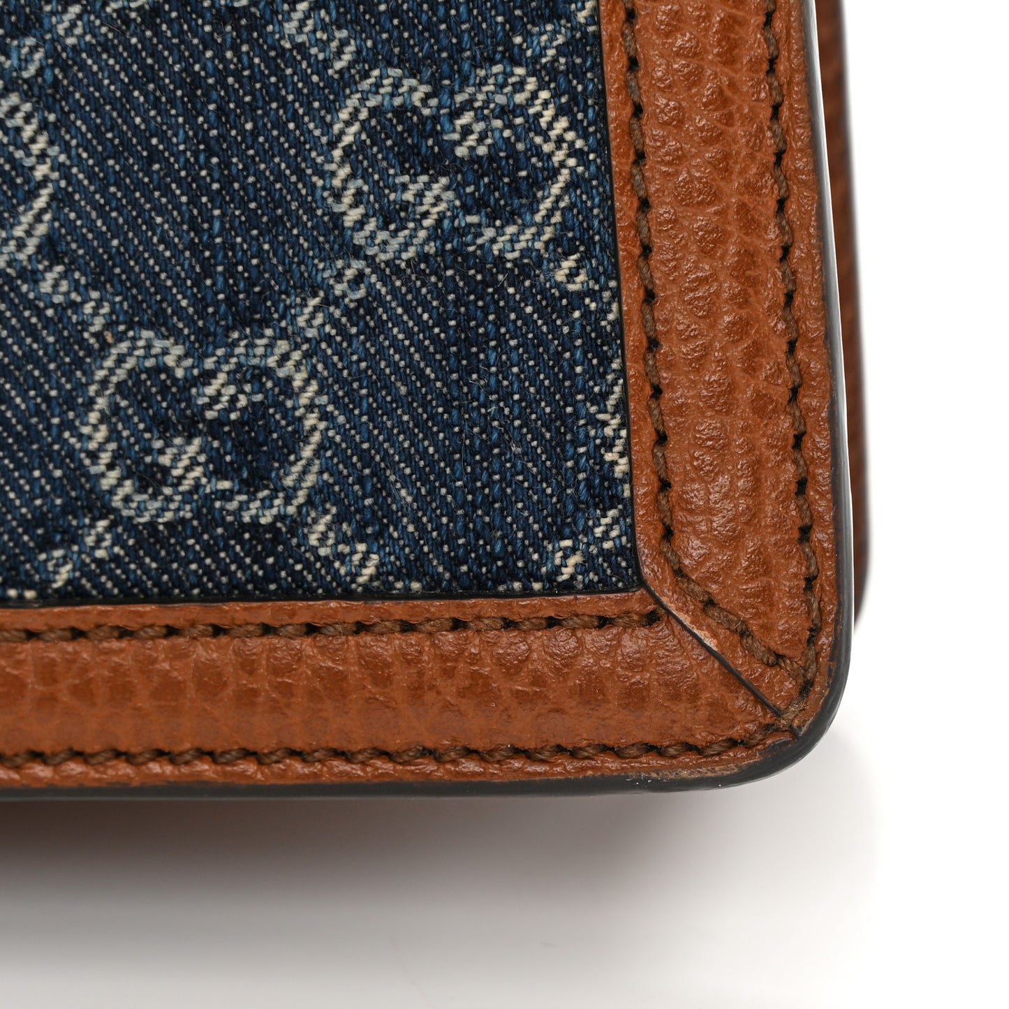 New Denim GG Monogram Dollar Calfskin Enamel Mini Dionysus Shoulder Bag Blue Tea Cuir Epilog Electric Blue