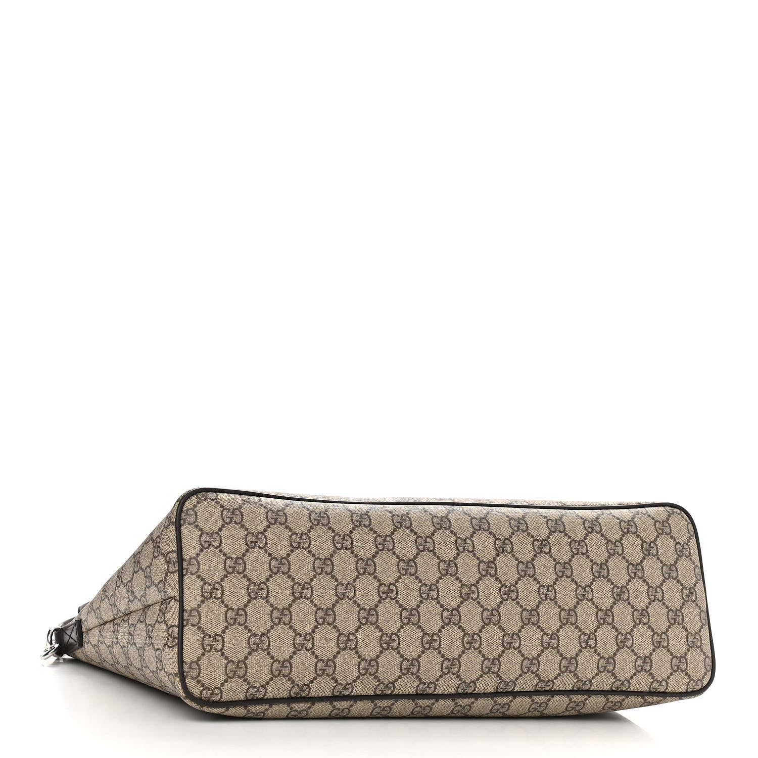 Gucci GG Supreme Monogram Medium Zippered Tote Dark Brown 4 of 10