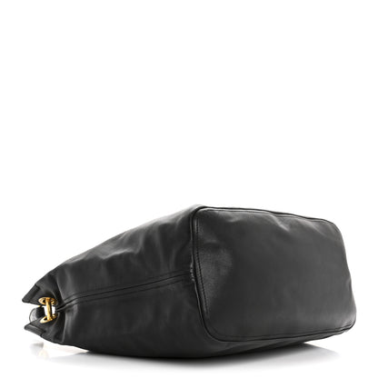 Prada Soft Calfskin Hobo Black 4 of 16