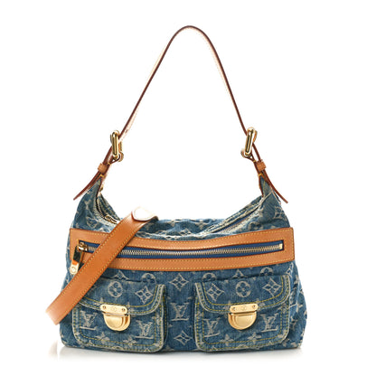 Louis Vuitton Monogram Denim Baggy PM Blue 1 of 13