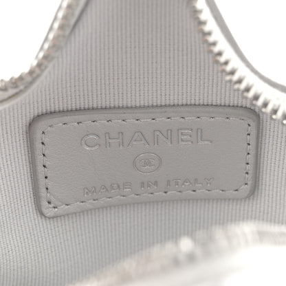 Chanel Metallic Lambskin Walk Of Fame Star Clip On Coin Purse Silver 6 of 7
