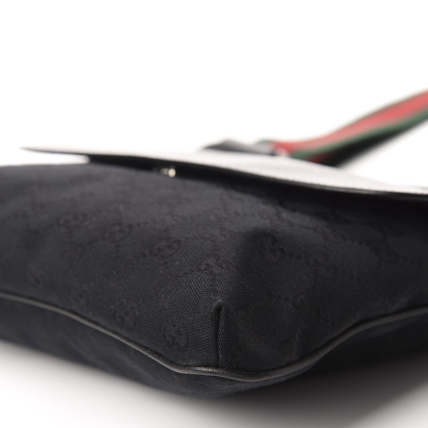 Monogram Signature Web Small Messenger Black