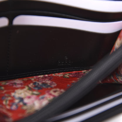 Gucci Calfskin Web Trapuntata GG Continental Wallet Black 6 of 8