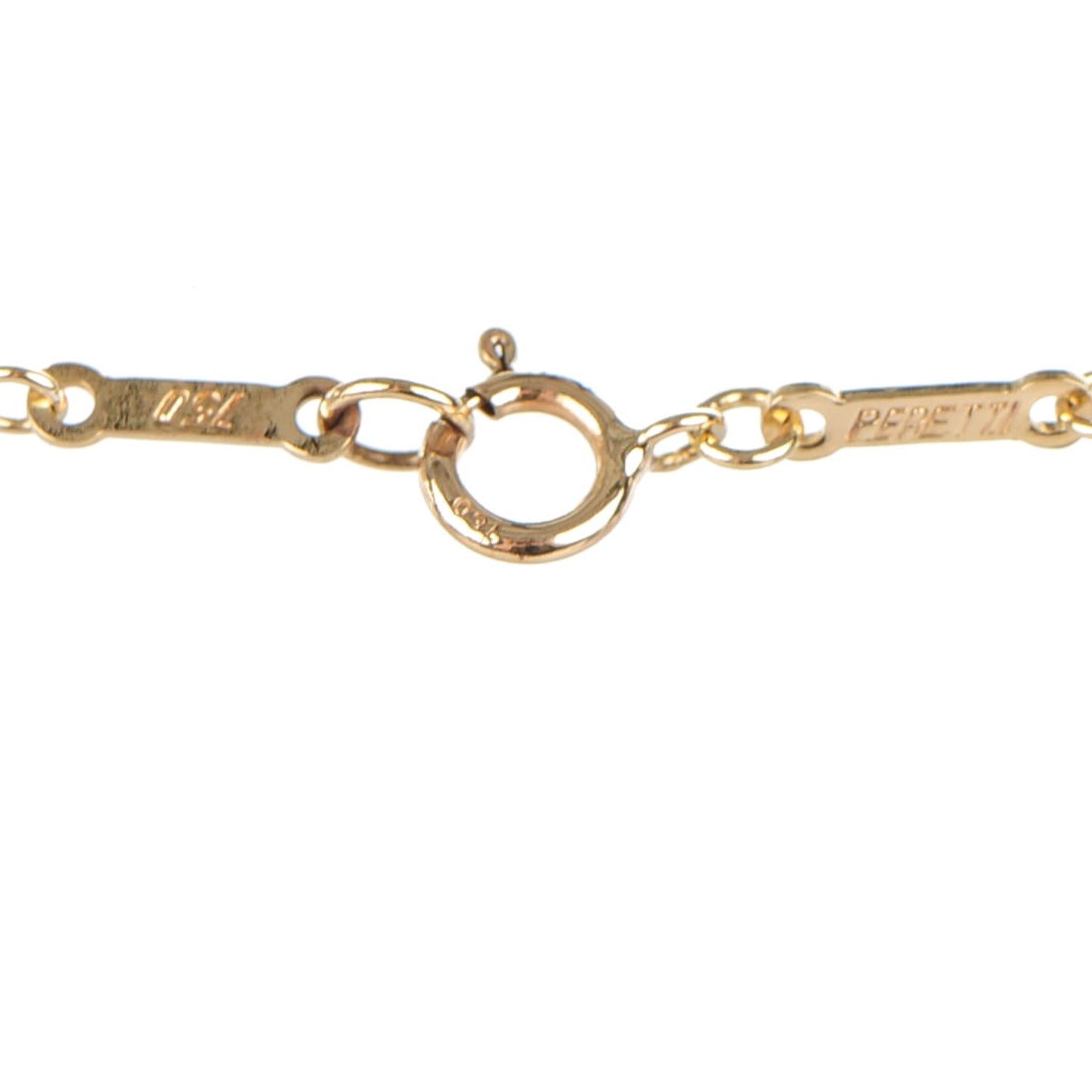 18K Yellow Gold Elsa Peretti Small Open Heart Pendant Necklace