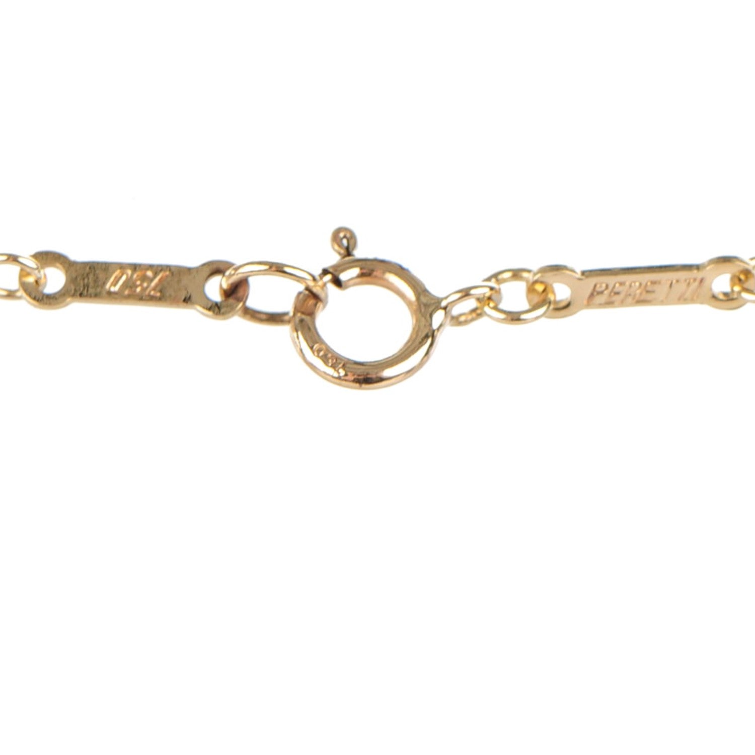 Tiffany 18K Yellow Gold Elsa Peretti Small Open Heart Pendant Necklace 6 of 7