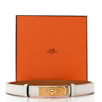 Hermes Epsom Kelly Belt White 4 of 4
