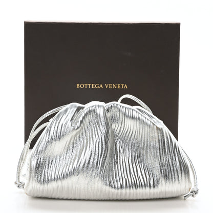 Bottega Veneta Metallic Bark Calfskin The Mini Pouch Silver 11 of 11